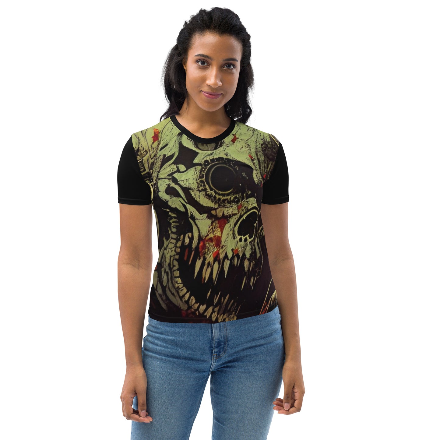 Retro Audio Skull Women's T-shirt
