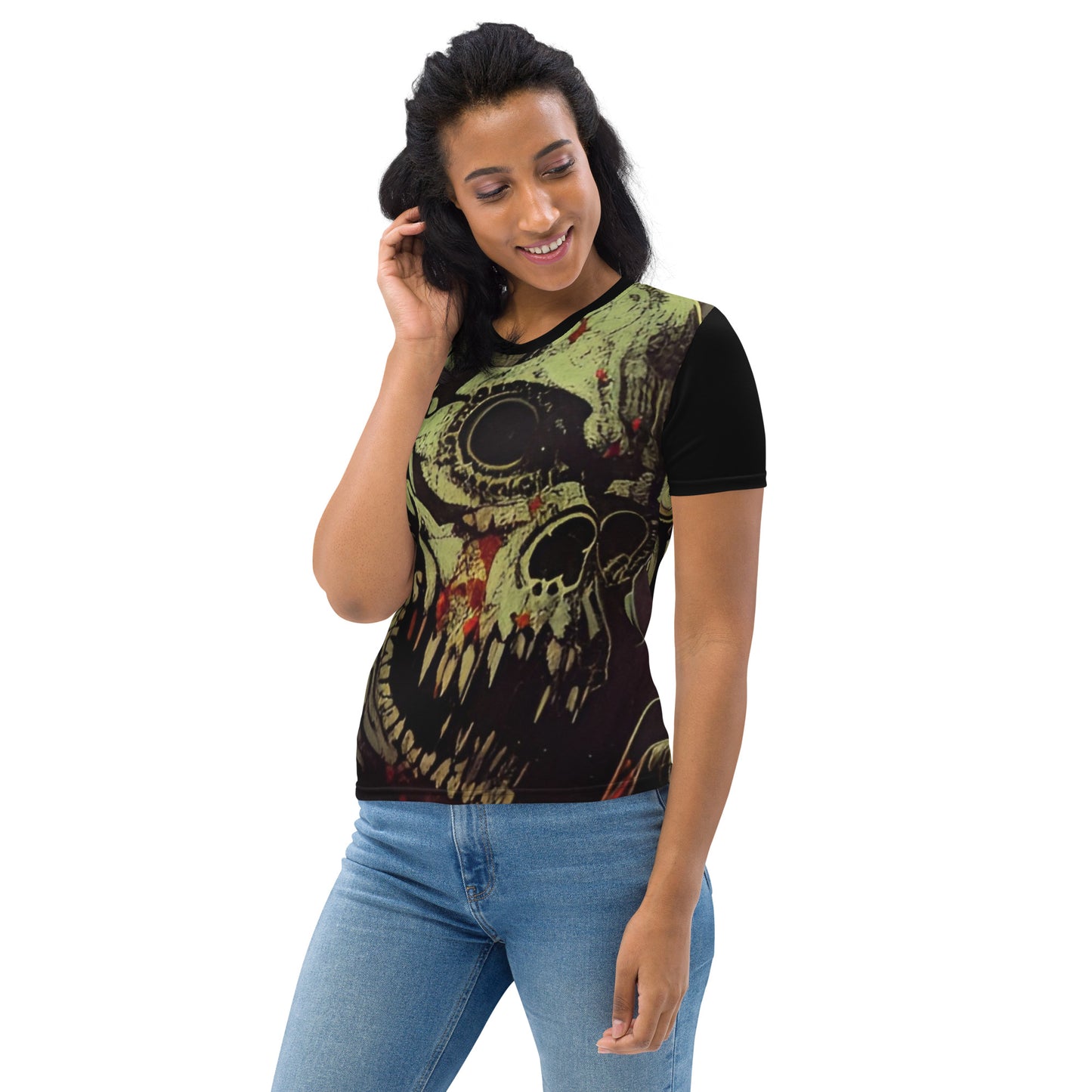 Retro Audio Skull Women's T-shirt