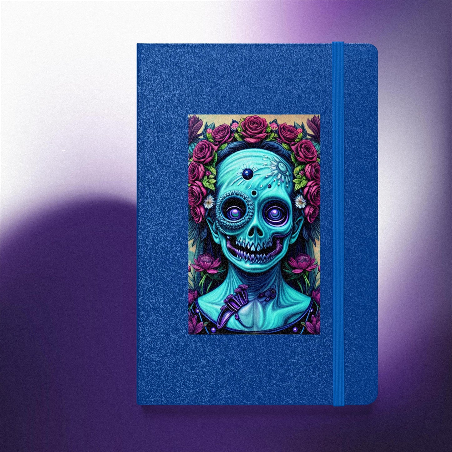 Flowery Azul Corpse Hardcover Notebook