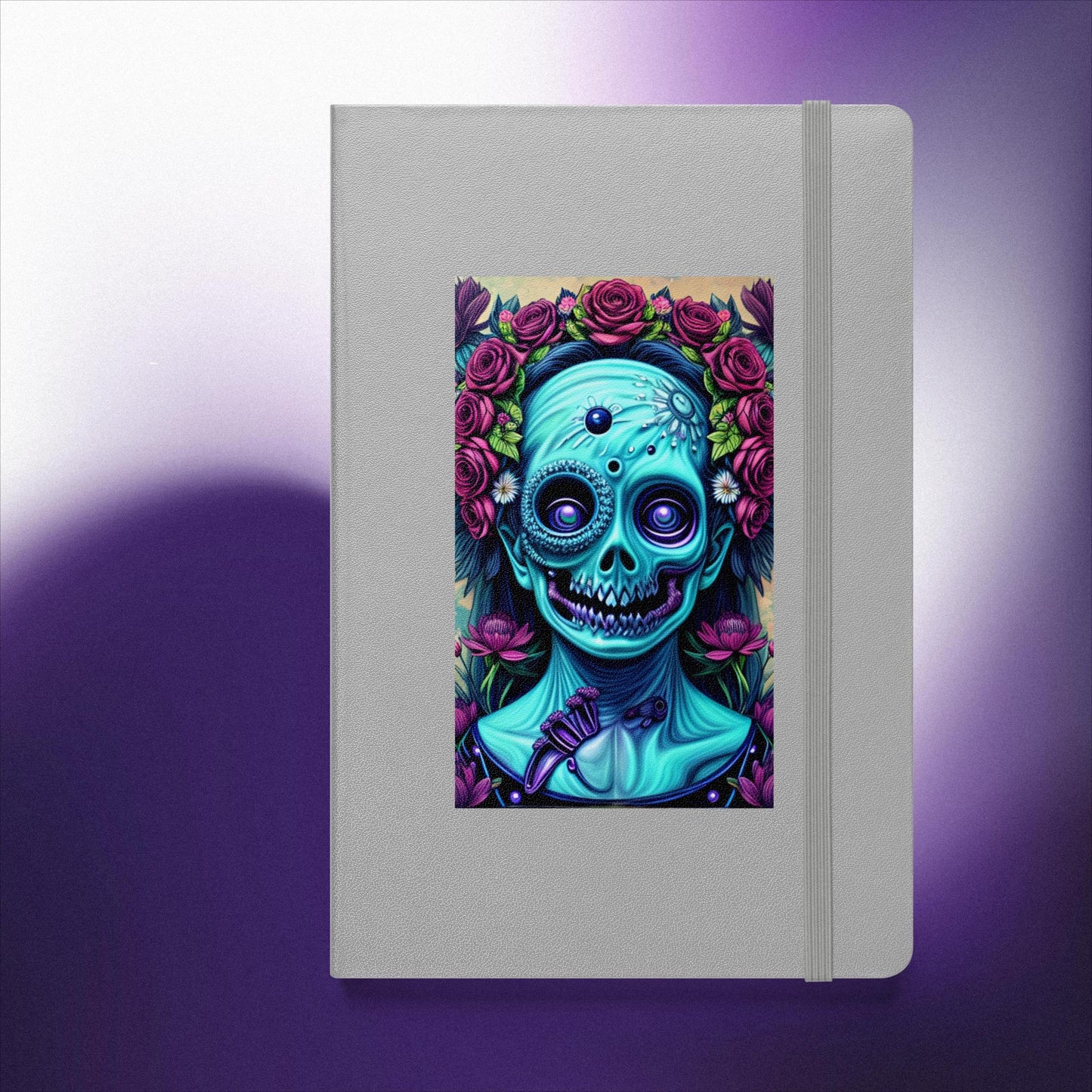 Flowery Azul Corpse Hardcover Notebook